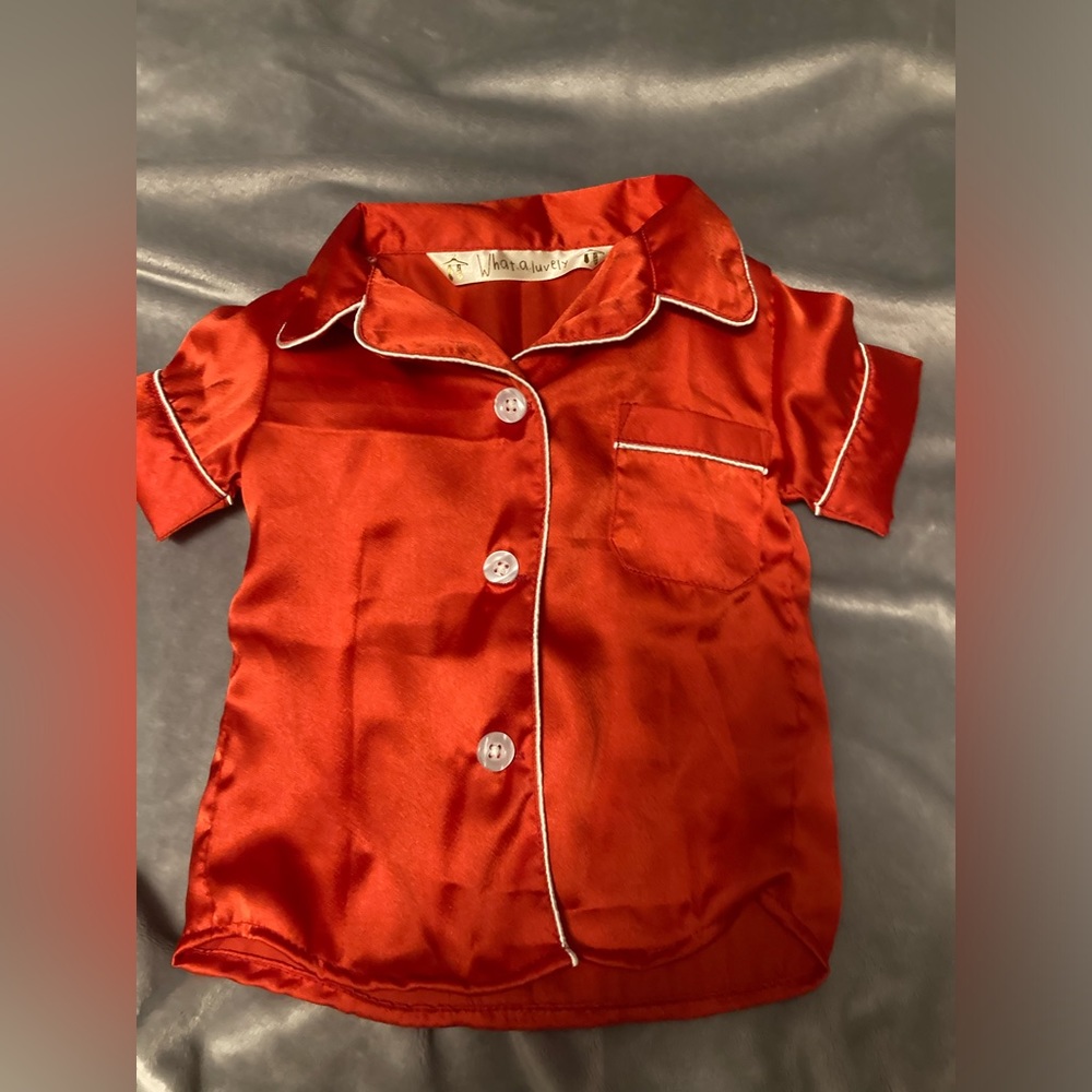2 piece silk PJs - Picture 2 of 8